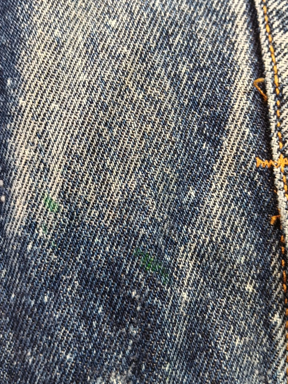 Vintage 80s Levi’s Jacket Mens Large Blue Denim Type 3 Galactic Wash Distressed